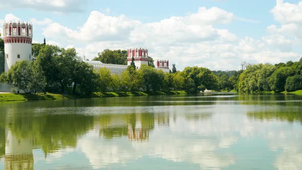 Reflection of the Walls of the Novodevichy Convent in the Pond