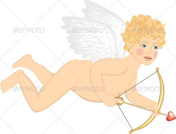 Cupid with bow - Valentines Seasons/Holidays