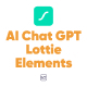 AI Chat GPT Lottie Elements