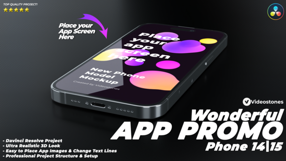 Wonderful App Promo Video for Phone 14 - DaVinci Resolve