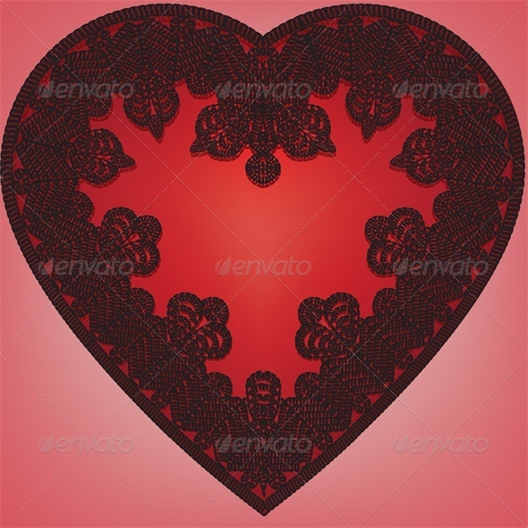 lace heart - Weddings Seasons/Holidays