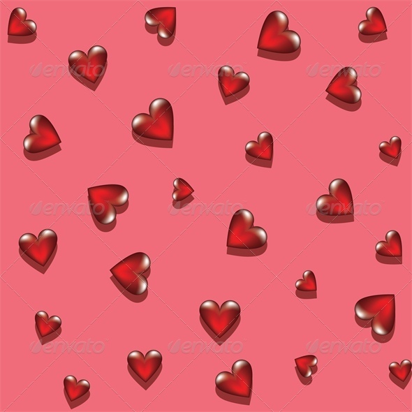 glass hearts - Valentines Seasons/Holidays