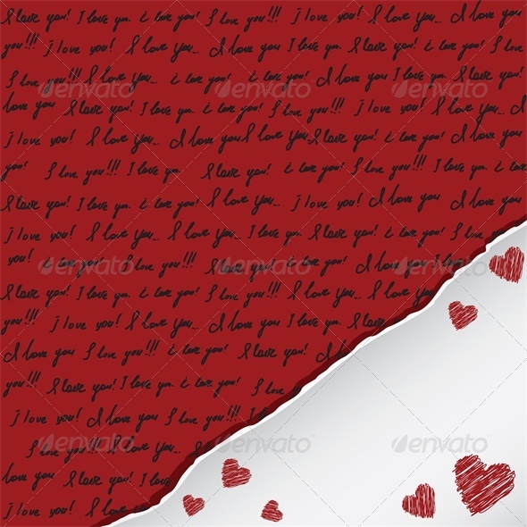 Handwritten I Love You - Valentines Seasons/Holidays