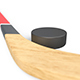Ice Hockey Stick and Puck