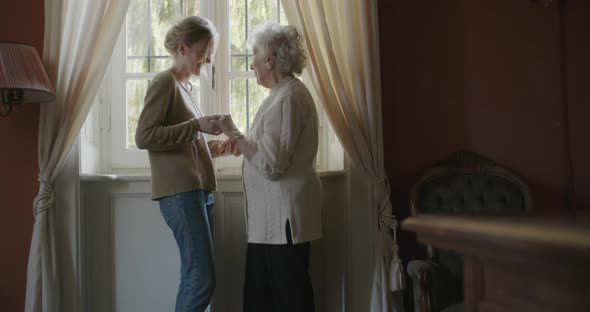 Multigeneration Women Love Hugging Together