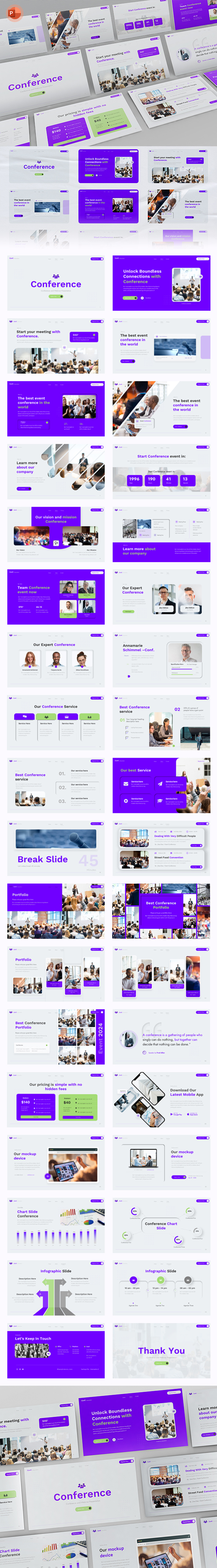 Conference - Event Online and Webinar Powerpoint Template