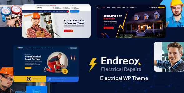 Endreox - Electrical Repair Service WordPress Theme