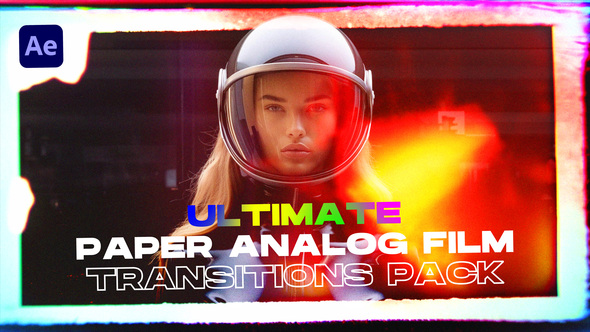 Ultimate Paper Analog Film Transitions Pack | After Effects