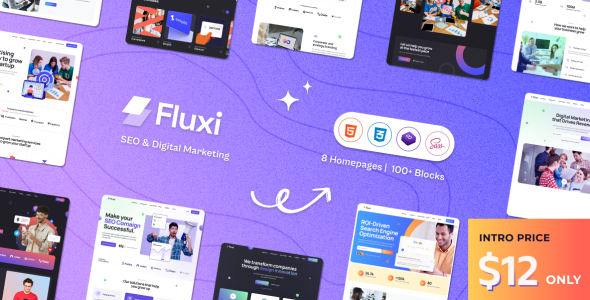 Fluxi -  SEO Digital Marketing HTML Template
