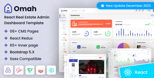 Omah - React Real Estate Admin Dashboard Template