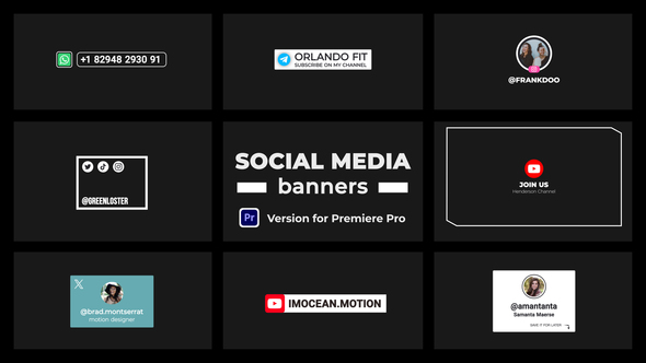 Social Media Banners | Premiere Pro