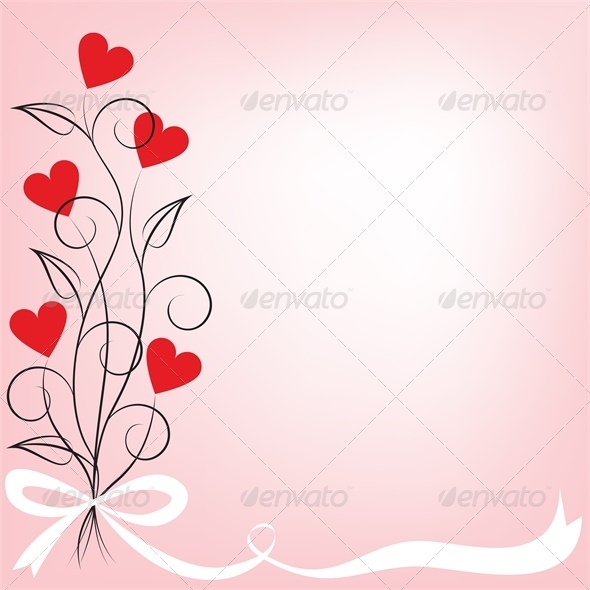 bouquet of flowers shaped hear - Valentines Seasons/Holidays