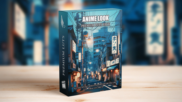 Anime Japan Blue Cinematic Street Film LUTs Pack