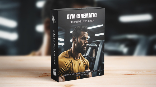 Golden Dark Luxury Gym Workout Minimalist Cinematic Film Moody HDR LUTs Pack