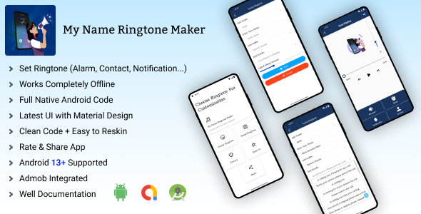 VoiceRing | Custom Name Ringtone | Personalized Voice Ringtone Creator | All in one Ringtone | Andro