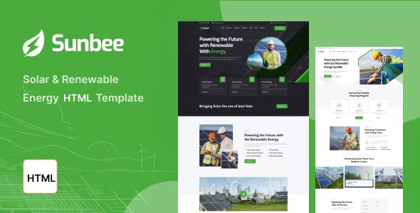 Sunbee - Solar & Renewable Energy HTML Template