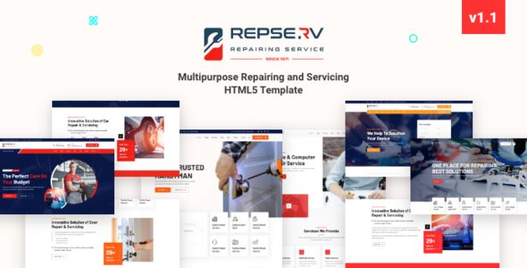 Repserv | Multipurpose Servicing and Repairing HTML5 Template