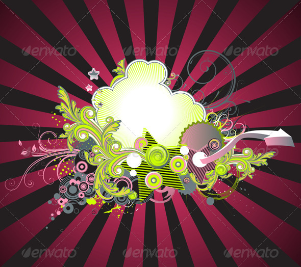 floral background - Borders Decorative