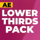 Lower Thirds Pack / AE - VideoHive Item for Sale