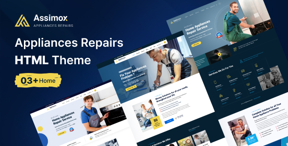 Assimox - Appliances Repair Services HTML Template