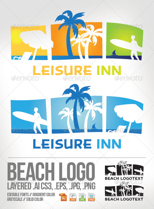 Beach Logo Template - Nature Logo Templates