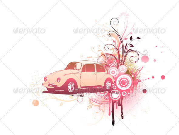 Floral Decorative Background - Backgrounds Decorative