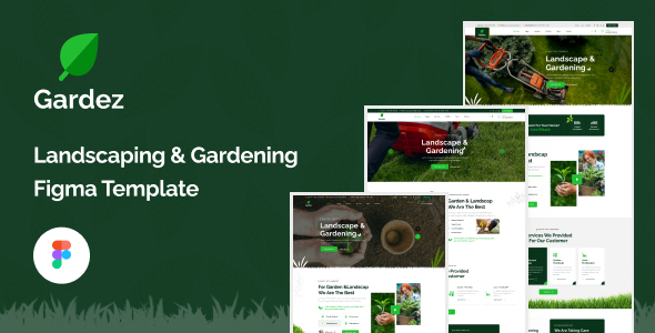 Gardez - Landscape & Gardening Figma Template