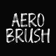 Aero Brush A Textured Brush Font