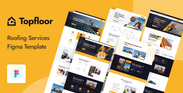 Topfloor - Roofing Services Figma Template