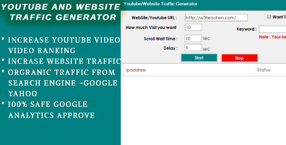 Youtube/Website Traffic Generator Software