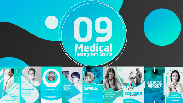 Medical Instagram Stories Product Promo template preview