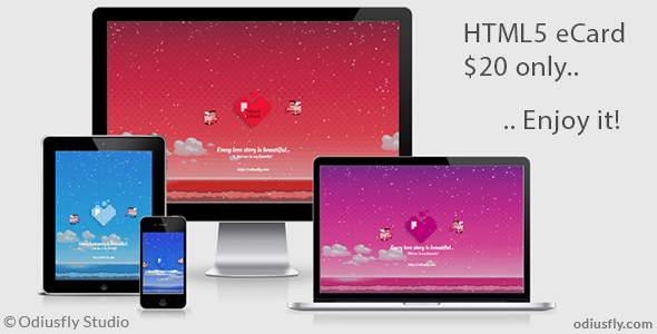 Valentines Pixelated Card v1