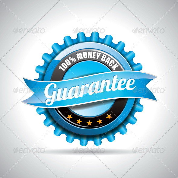 Vector Guarantee Labels Illustration. - Web Elements Vectors