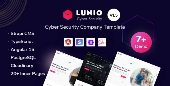 [DOWNLOAD]Lunio - Cyber Security Services Angular 16 Theme + Strapi CMS