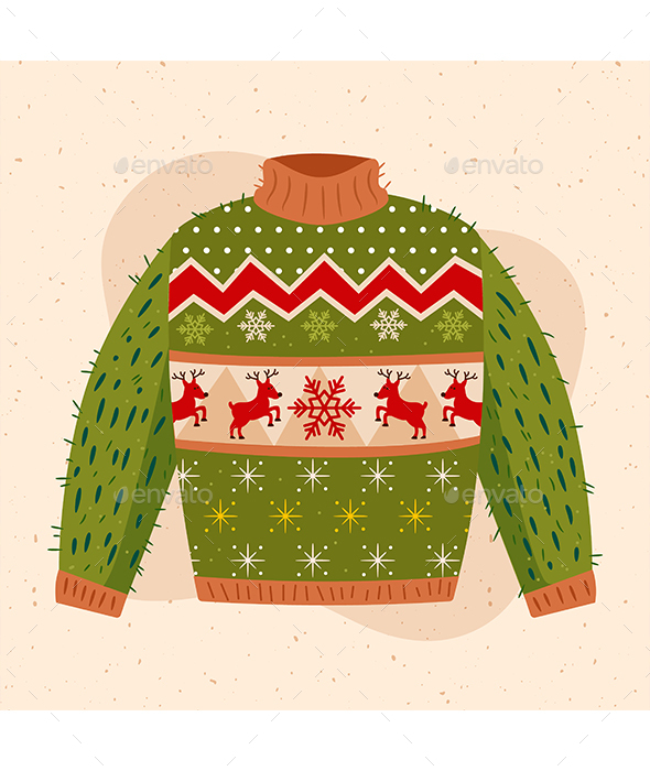 Hand Drawn Ugly Sweater