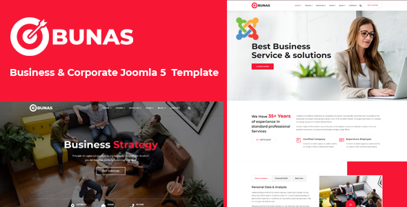 Bunas -  Joomla 5 Multipurpose Business and Corporate Template