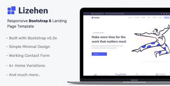 Lizehen - Bootstrap 5 Landing Page Template