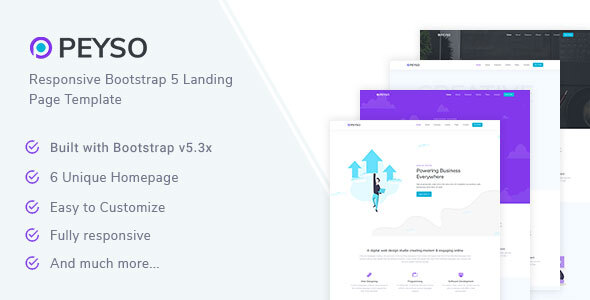 Peyso - Bootstrap 5 Landing Page Template