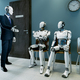 Robots in a queue for a job interview - PhotoDune Item for Sale