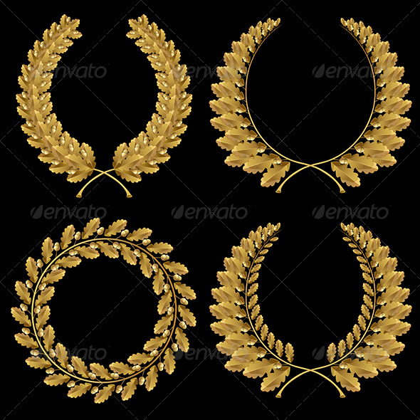 Oak wreath - Miscellaneous Vectors