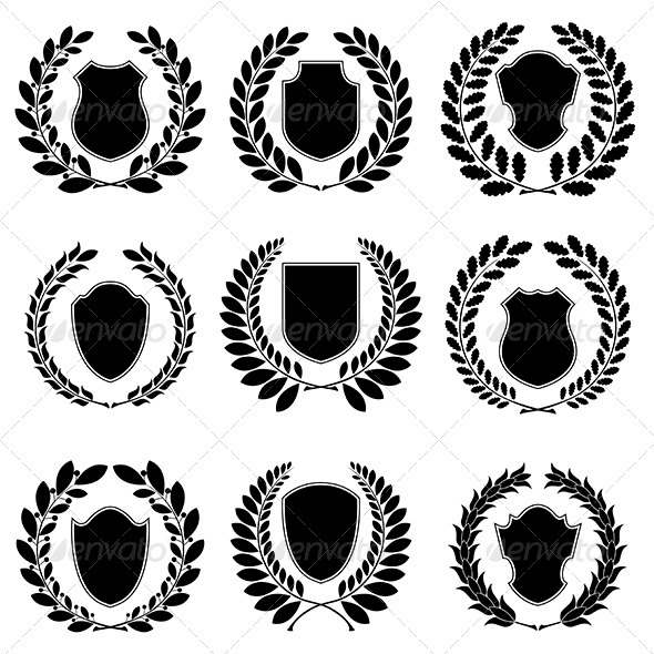 Set of Heraldic Emblems - Miscellaneous Vectors