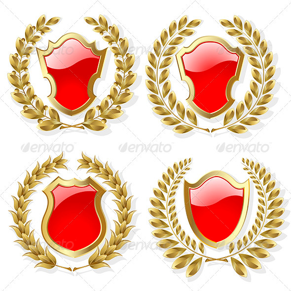 Set of Heraldic Elements - Miscellaneous Vectors