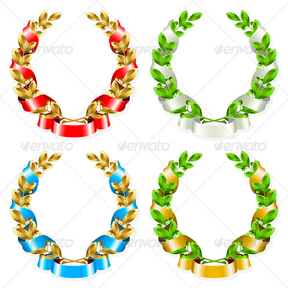 Laurel wreath - Decorative Symbols Decorative
