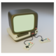 Old Retro Game TV Console