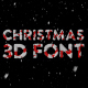 Christmas 3D Font