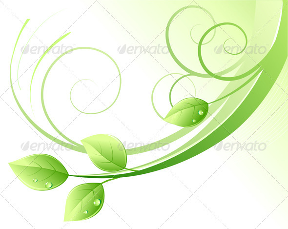 Floral Background - Flourishes / Swirls Decorative