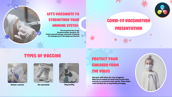 Covid-19 Vaccination Presentation for DaVinci Resolve