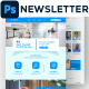 Hospital Email Newsletter PSD Template.