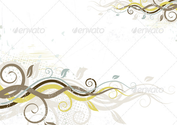 Floral Background - Flourishes / Swirls Decorative