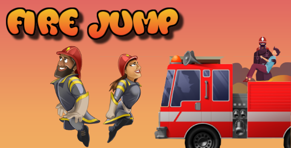 Fire Jump || Endless || Infinite || HTML 5 || Contruct game
